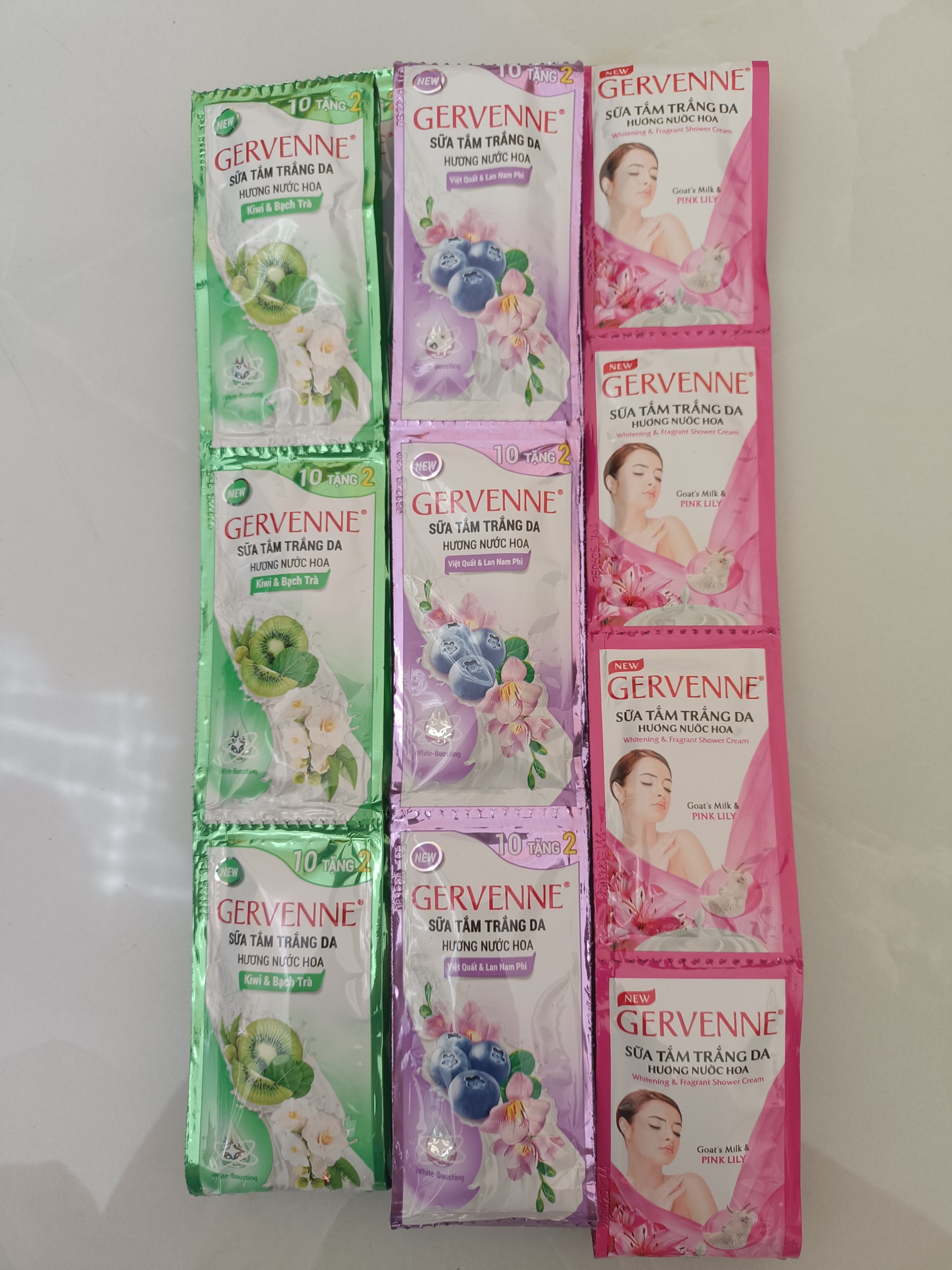 [HCM]DÂY SỮA TẮM GERVENNE SỮA DÊ (3 mùi như hình)