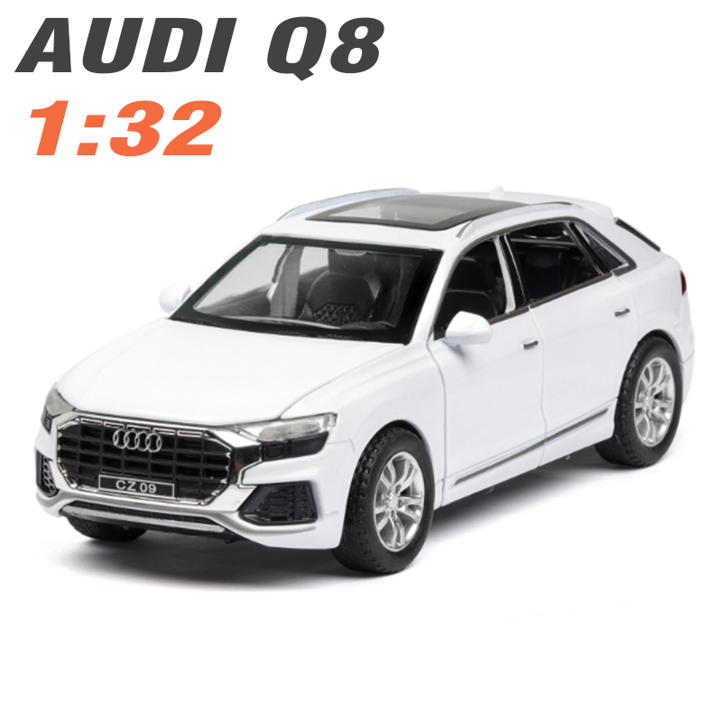 Mô hình xe ô tô Audi Q8 tỉ lệ 1:32 xe bằng kim loại Xe ô tô đồ chơi trẻ em