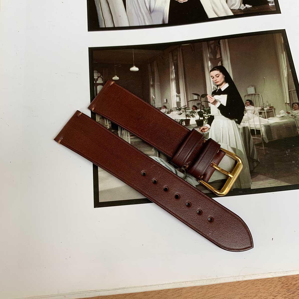DÂY ĐỒNG HỒ DA SIZE 22 - DA BÒ NHẬP KHẨU - ĐỒ DA THỦ CÔNG DTLEATHER DB337