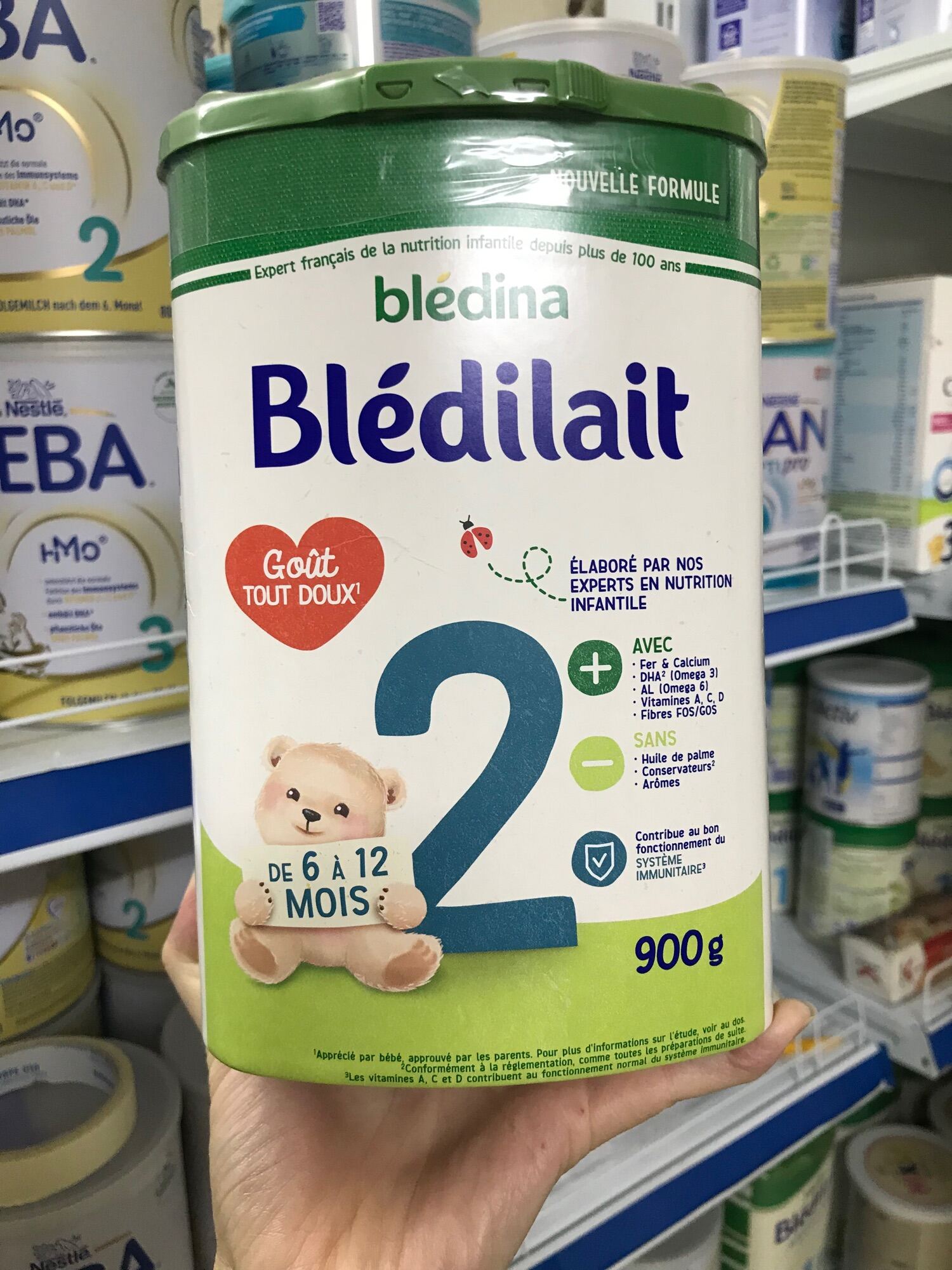 Sữa Bledilait số 1,2,3 của Pháp trọng lượng 900g