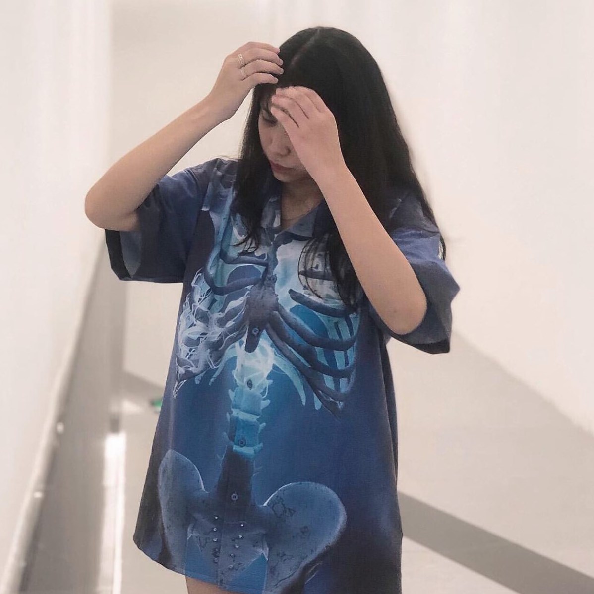 [HCM][Chính hãng] Áo Bobui Sơ mi xương xanh