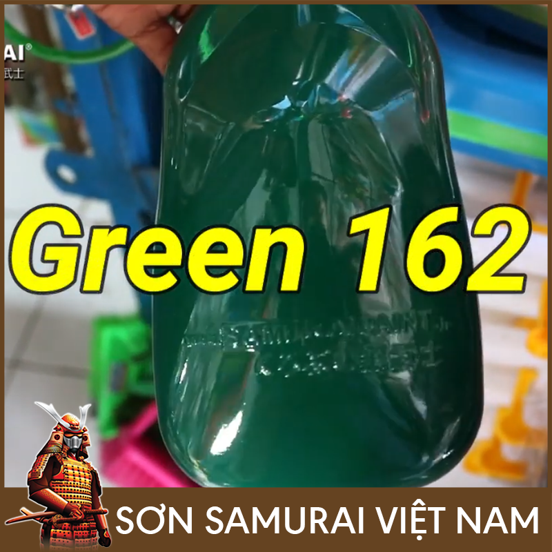 Chai sơn xanh lá 162 sơn samurai