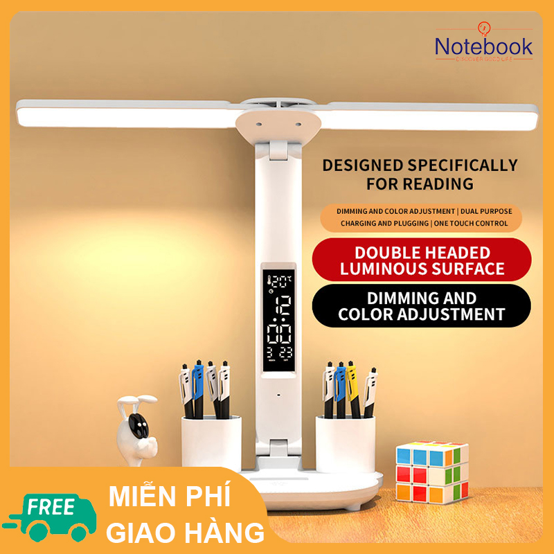 Hàng có sẵn Bàn đèn bàn Đèn bàn 3 Màu cảm ứng mờ Đèn Bắc Âu Bàn ánh sáng Đại học Ký túc xá Đèn phòng ngủ Đèn bàn hiện đại Đèn bảo vệ mắt Đèn bàn làm việc và học tập