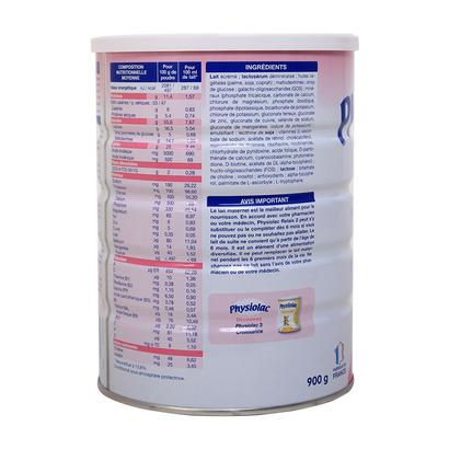 Sữa Physiolac Relais số 2 900g ( dành cho trẻ từ 6 - 12 tháng) (hộp thiếc)