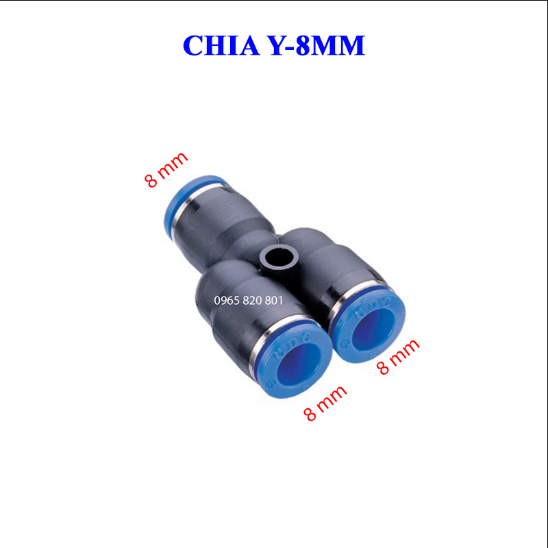 [ 2 cái] Cút chia chữ Y phi 8mm