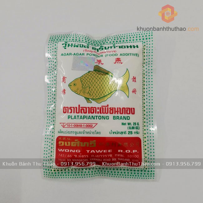 Bột rau câu con cá vàng thái lan 25g | 50g
