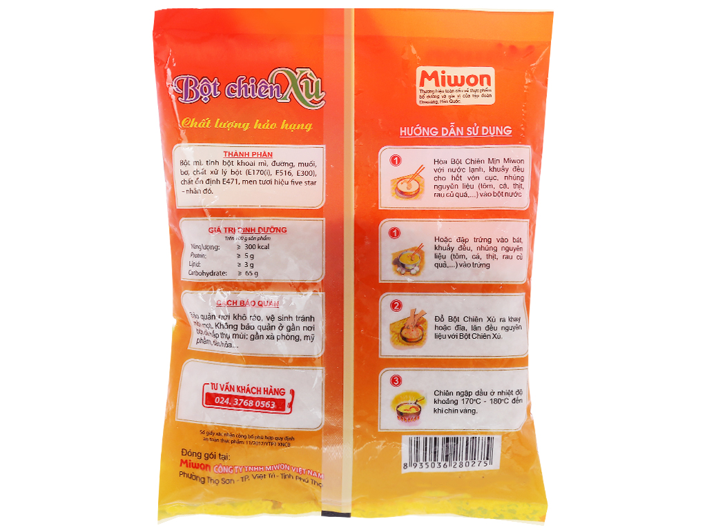 Bột chiên xù Miwon gói 100g