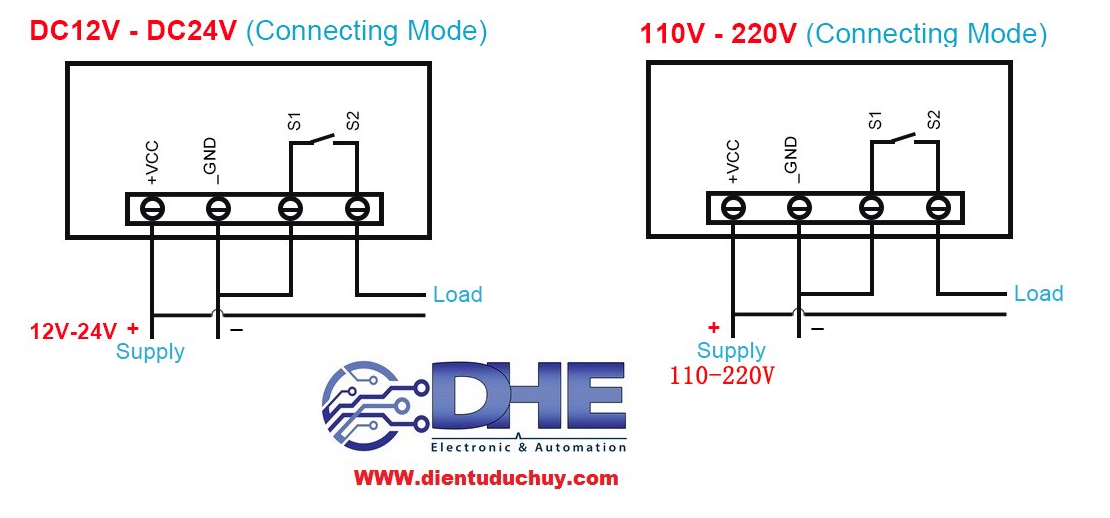 W3230 MẠCH CÀI ĐẶT VÀ KIỂM SOÁT NHIỆT ĐỘ - LỰA CHỌN 220V/12V/24V
