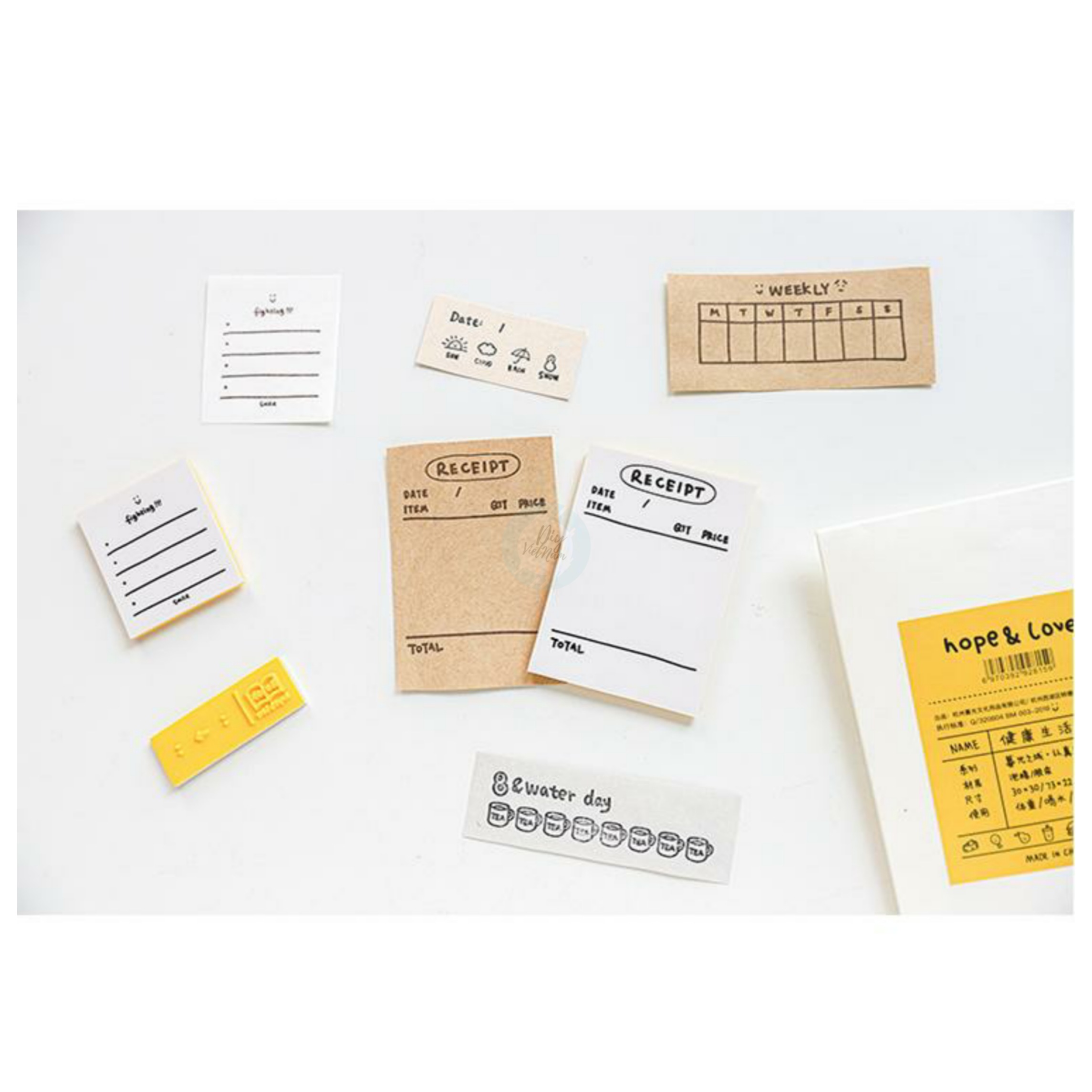 [HCM]BỘ STAMP DẺO KẾ HOẠCH