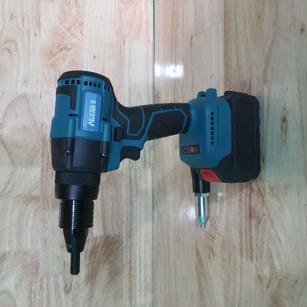 Máy rút đinh tán rive sử dụng chân pin phổ thông