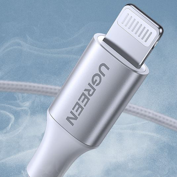 Cáp sạc nhanh Ugreen MFI bọc dù 1M cho iPhone