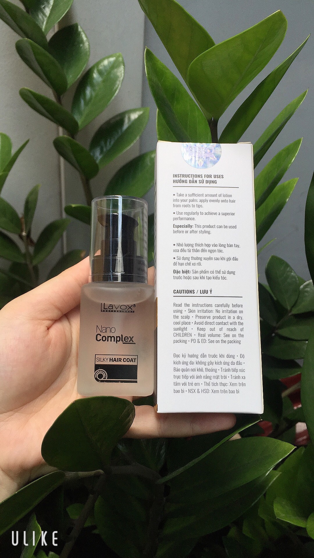 Tinh Dầu Dưỡng Bóng Tóc NANO COMPLEX LAVOX chai 30ml (nhỏ gọn tiện dụng du lịch)