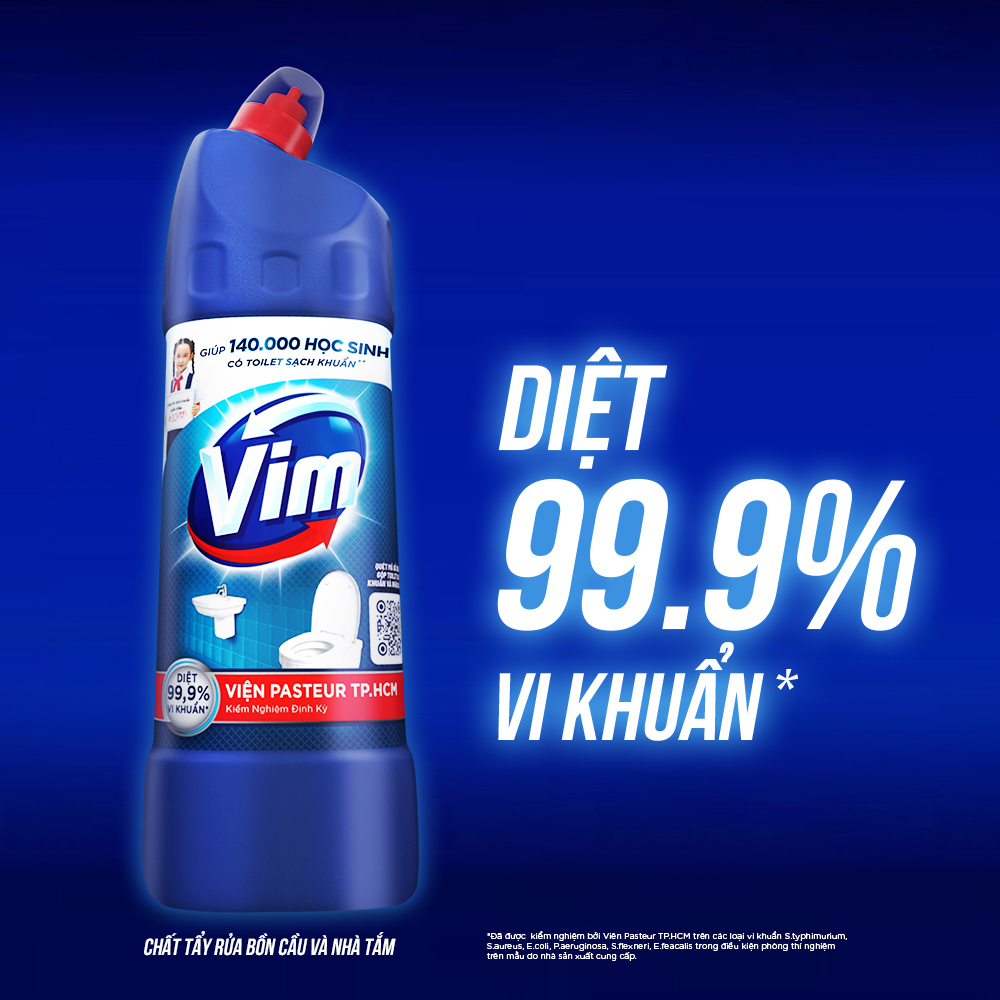[Hàng tặng không bán - HC Gift] - Chất Tẩy Bồn Cầu Vim diệt khuẩn 450ml/chai