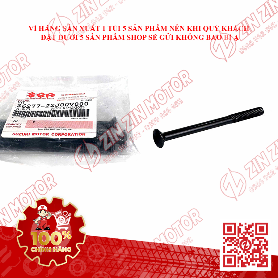 Ốc hunchback-Satria fi, Raider fi, bandit 150-56277b22j00n000-Zin Zin motor