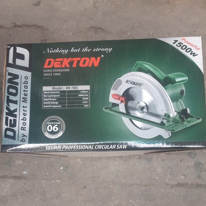 Máy cắt gỗ Dekton 1500w có lưỡi model DK 185