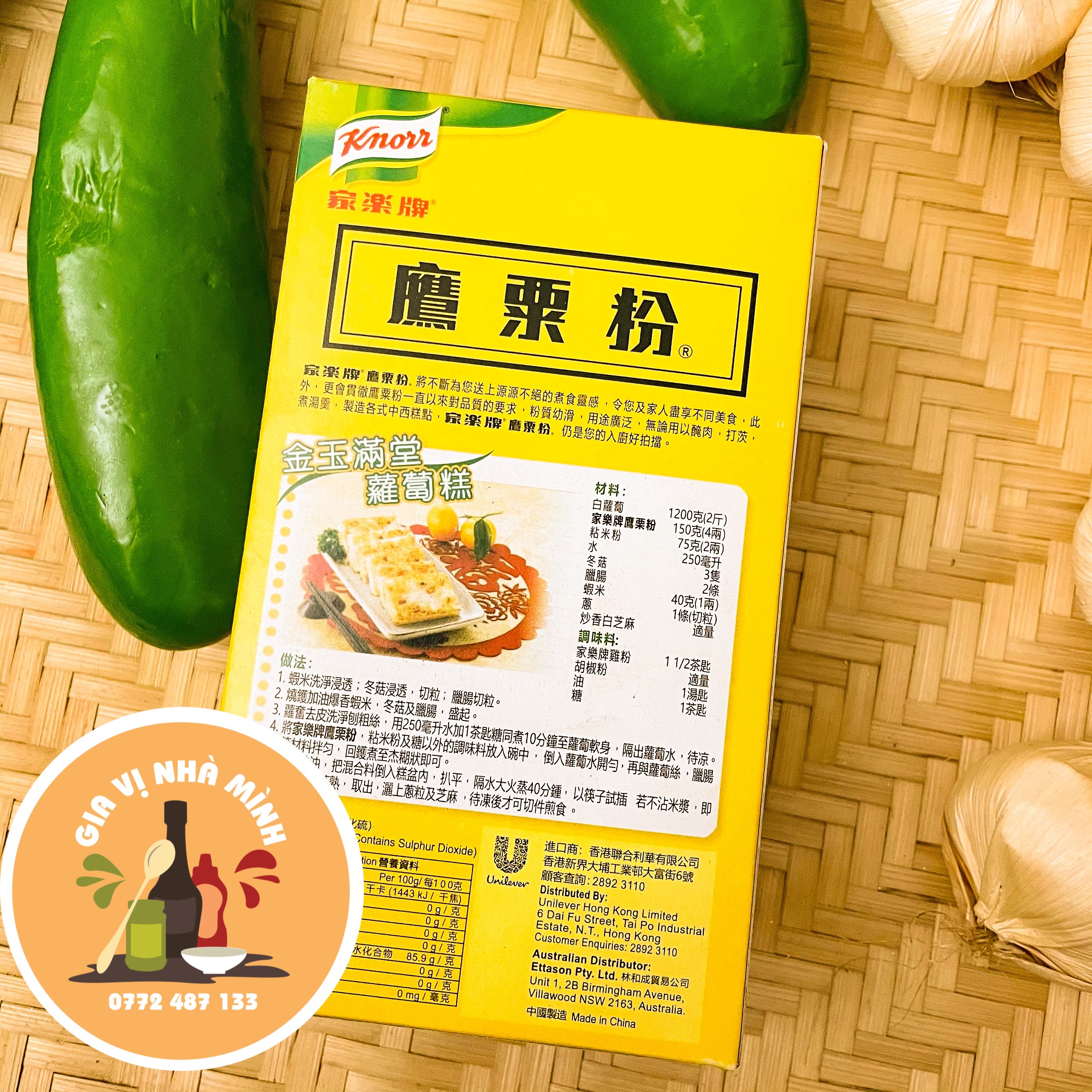 BỘT BẮP KNORR KINGSFORD CORN STARCH 420GR