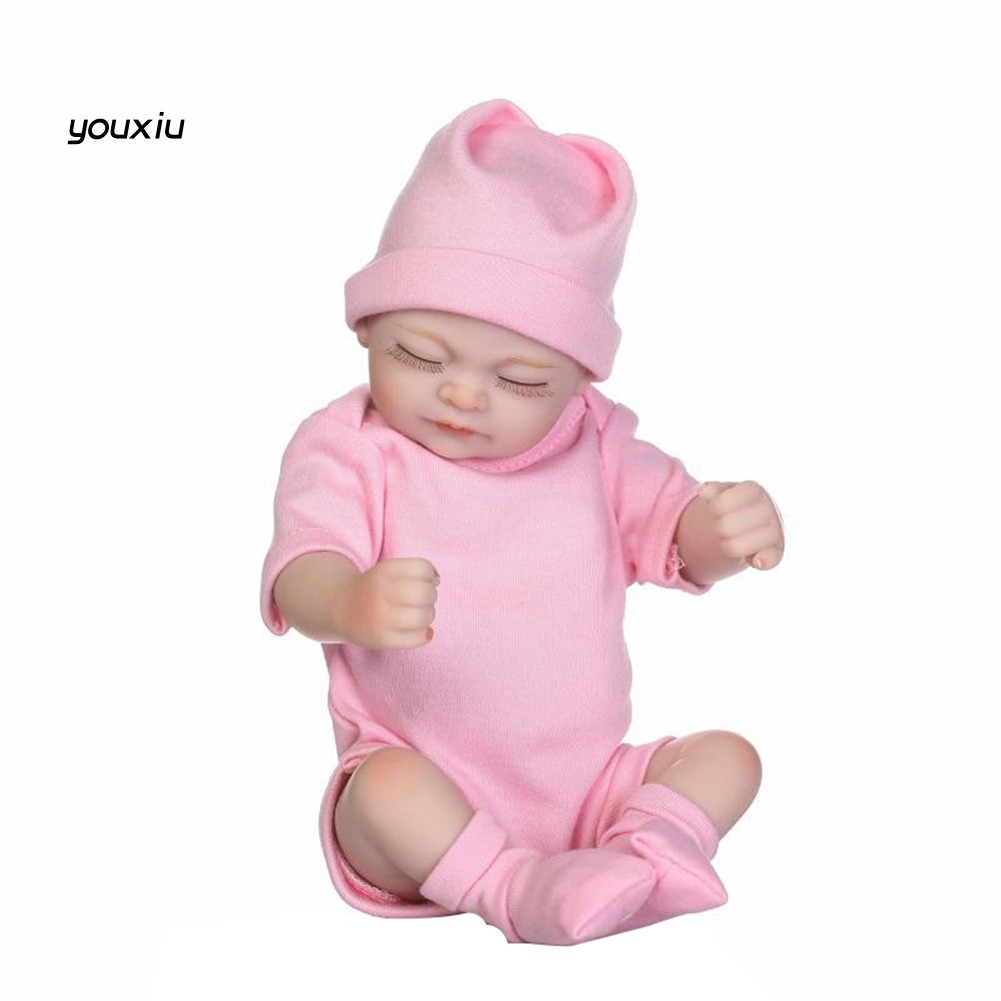 ▧❡ búp bê em bé sơ sinh bằng silicon kích thước 10 inch