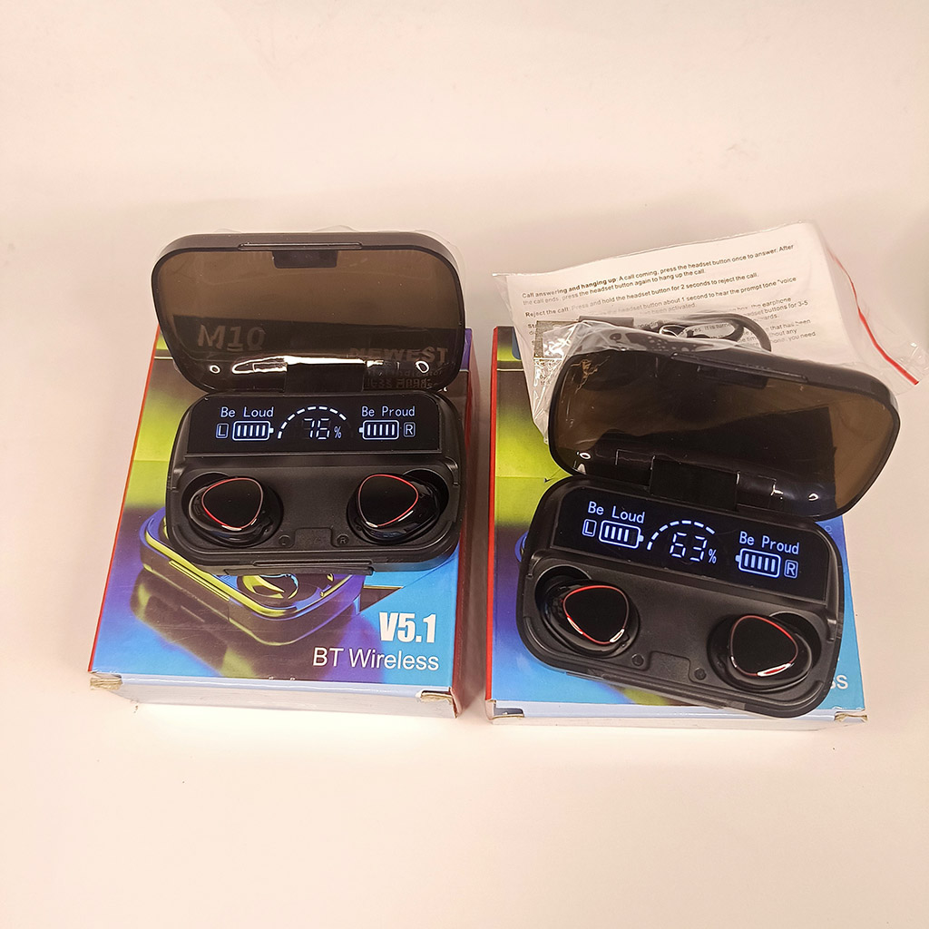 🎁Bluetooth 5.1 M10🎁 Tai Nghe Gaming Bluetooth 5.1 M10 - Tai Nghe Bluetooth 5.1 Xuyên Âm - Chống Ồn - Hạn Chế Trễ - Cảm Biến - Sử Dụng 6 Giờ Liên Tục