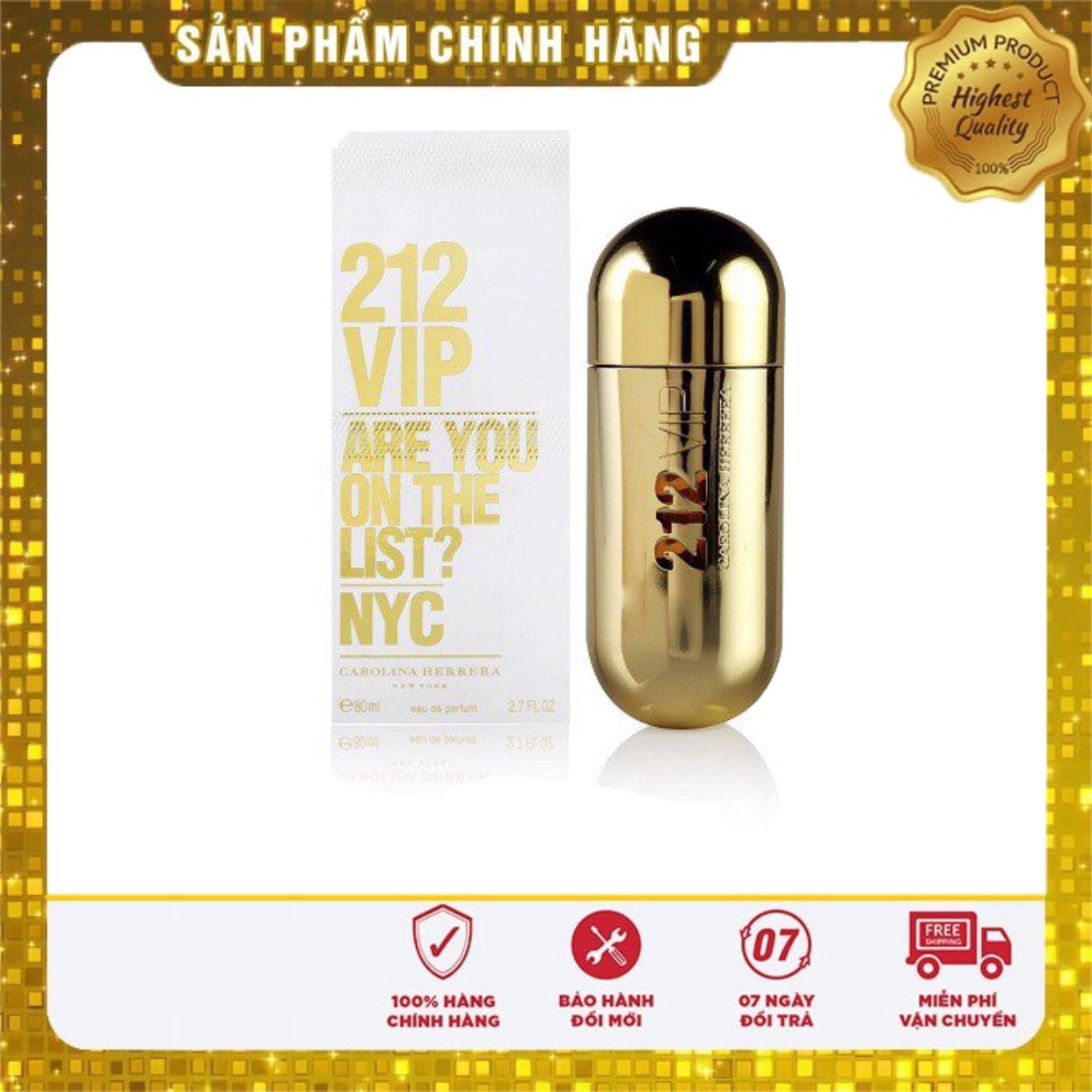 [Hàng Auth] Nước Hoa Nữ 212 Vip 100Ml Nước Hoa Mỹthương Hiệu Hàng Đầu Hương Thơm Quyến Rũ Hương Thơm Lâu [Sale 50%]