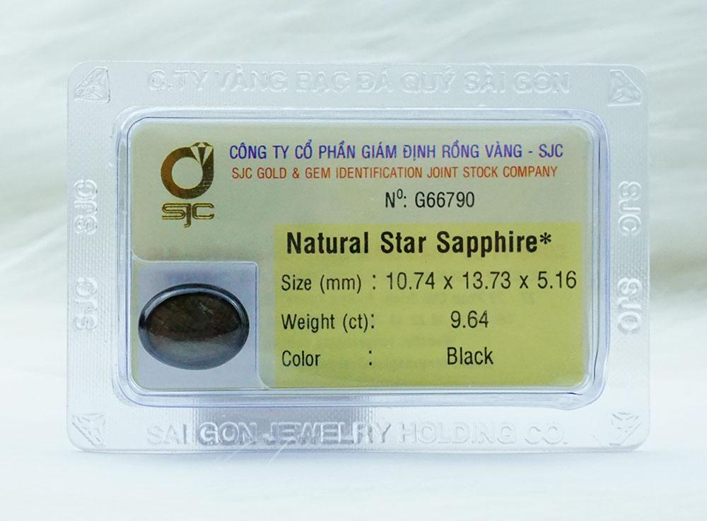 Đá quý sapphire sao tự nhiên oval