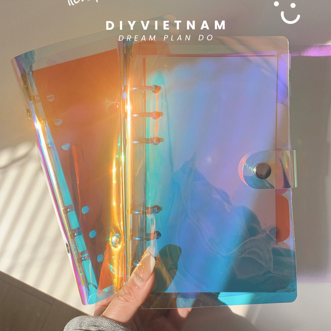 [HCM] SỔ CÒNG BINDER Hologram A5 [KÈM GIẤY + THƯỚC]