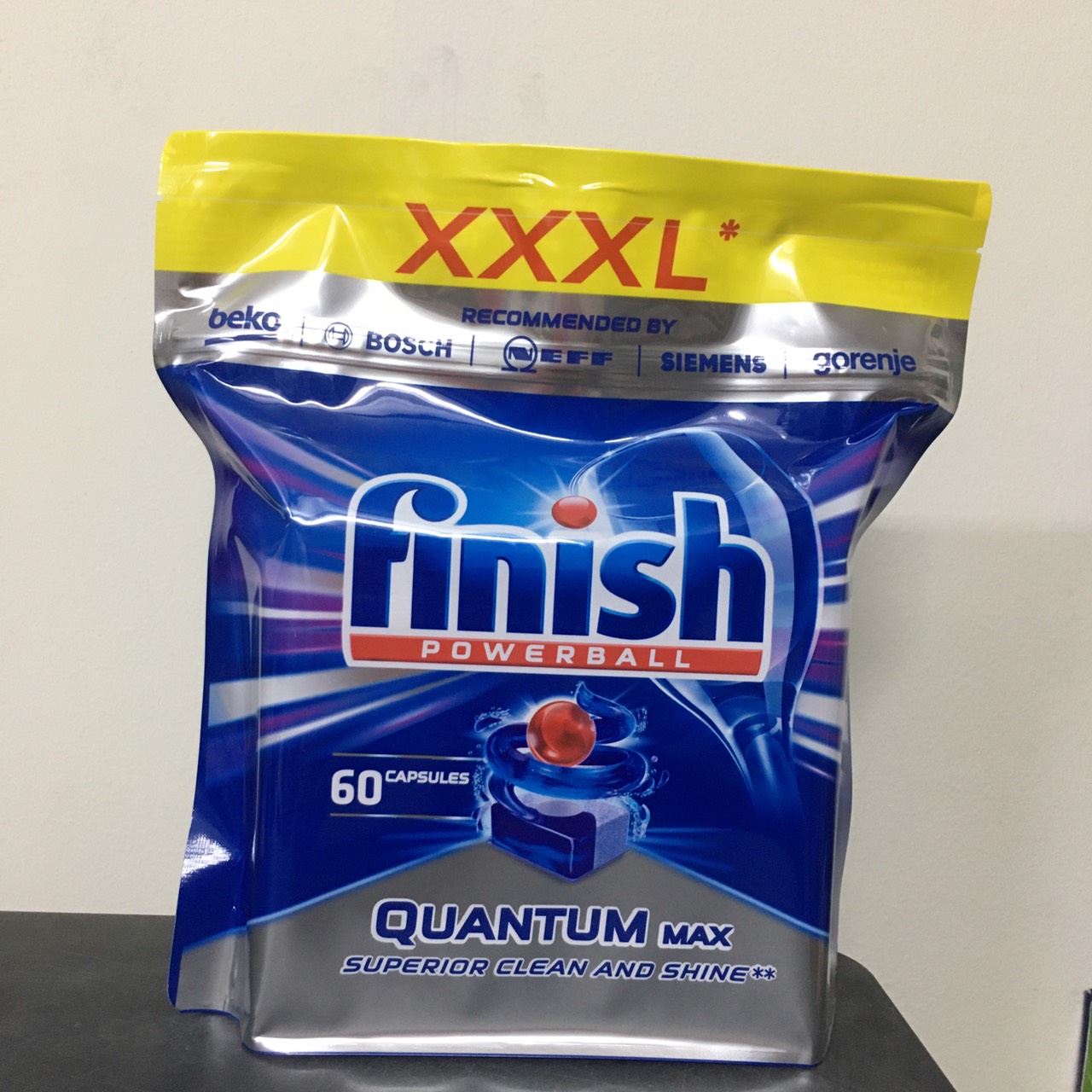 Viên rửa bát Finish Quantum max  túi 60 viên