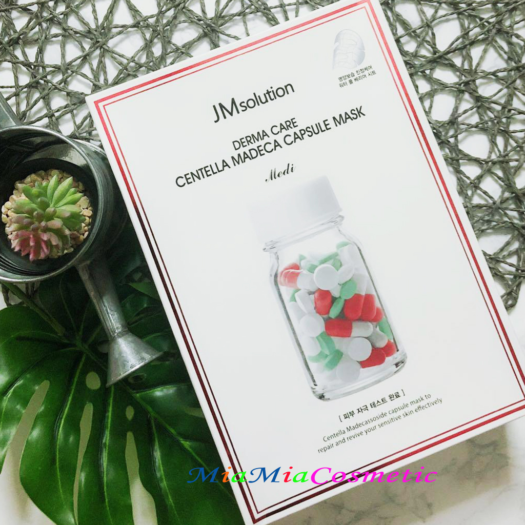 JMSOLUTION Mặt Nạ Centella [MIẾNG LẺ] Cấp Ẩm Da Khô Da Nhạy Cảm JM Solution Derma Care Centella Repair Capsule Mask