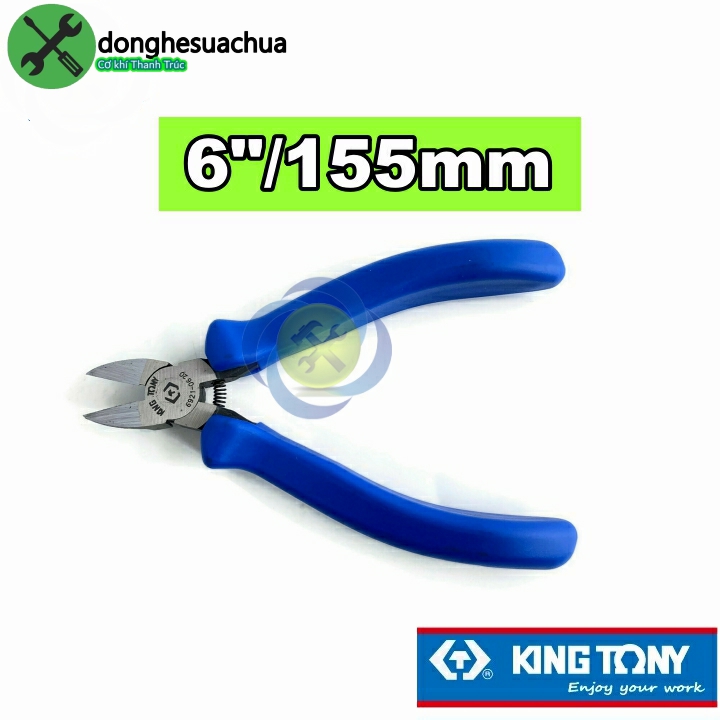 Kìm cắt kingtony 6921-06 6inch 155mm có lò xo