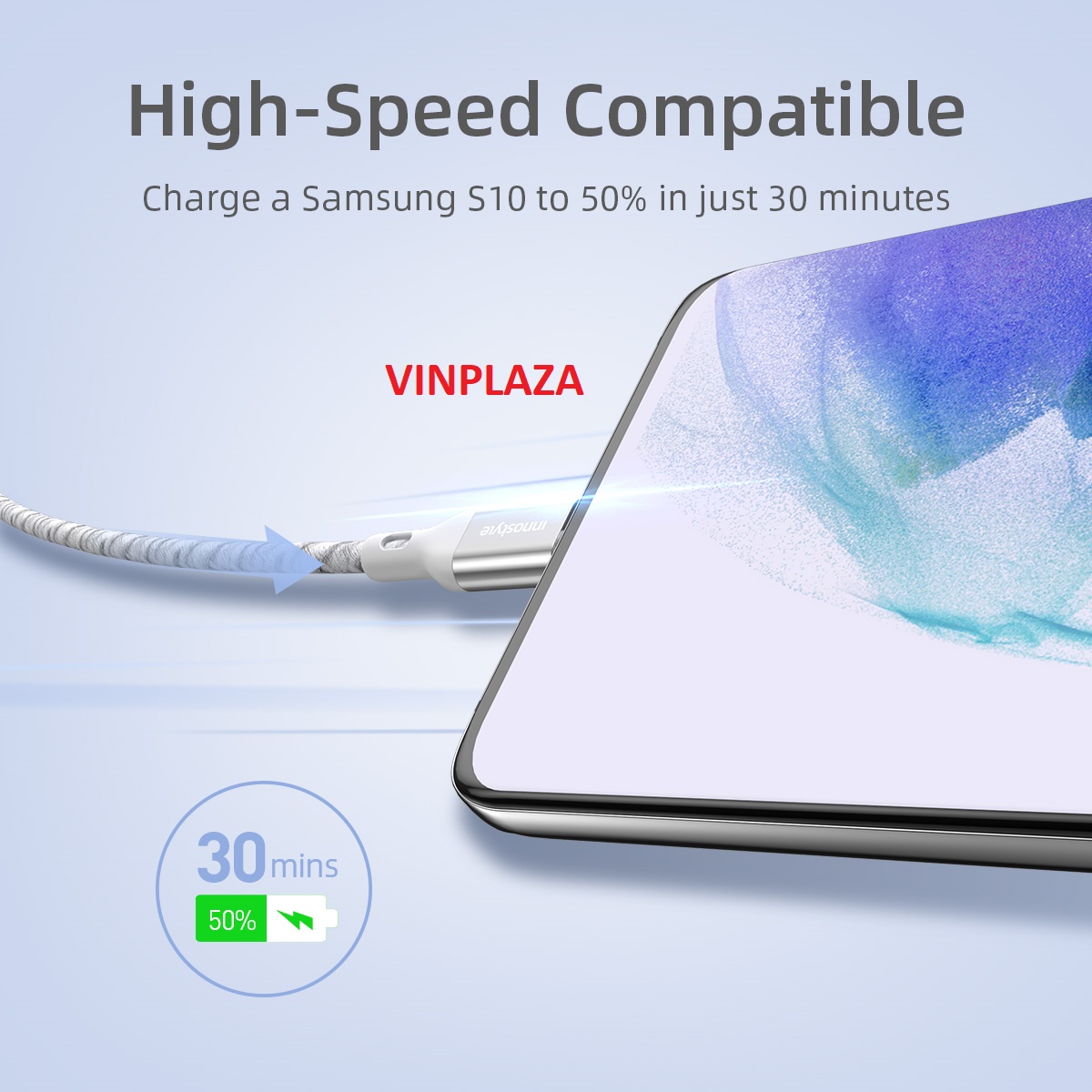 CÁP INNOSTYLE POWERFLEX USB-C TO C 1.5M 60W (Đen, Bạc, Xanh) - ICC150AL