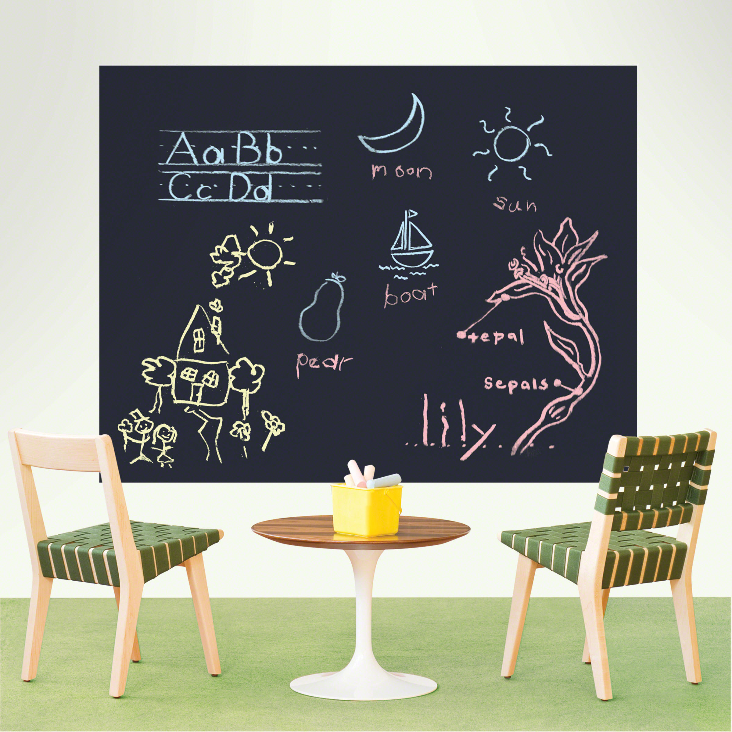 BẢNG ĐEN VIẾT DÁN TƯỜNG CHO BÉ HỌC