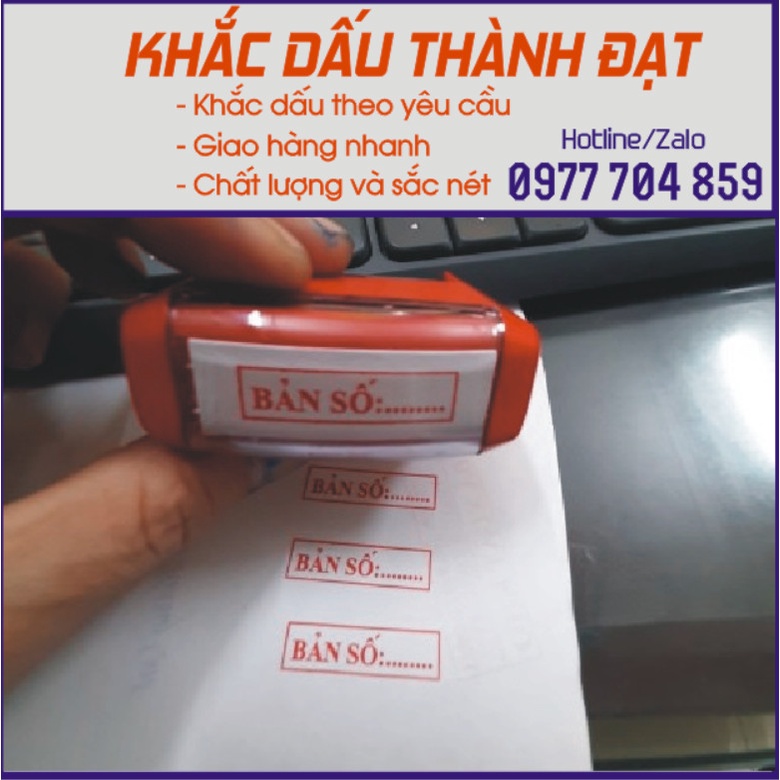 Con dấu BẢN SỐ (Chuẩn thông tư 24 Bộ Công An)