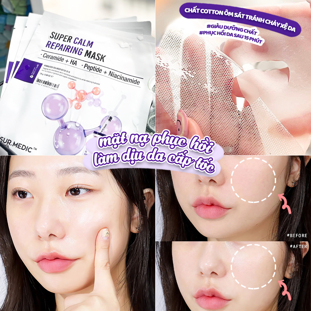 Mặt Nạ Dưỡng Trắng Sur.Medic Bright Glutathione Mask