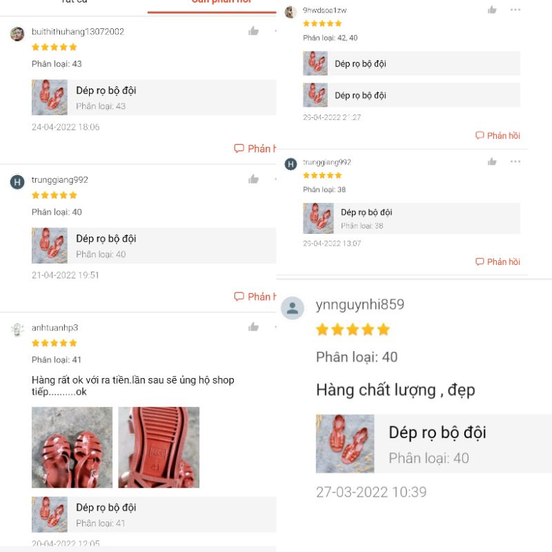 Dép Dọ , Dép Rọ bo doi nam