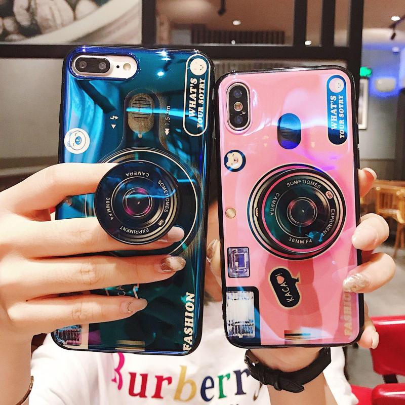 Giá Ốp lưng 3D hình máy ảnh kèm Iring dành cho điện thoại iPhone 5 / 5s 6 / 6S / 6Plus 7 G / 8G 7P / 8Plus X