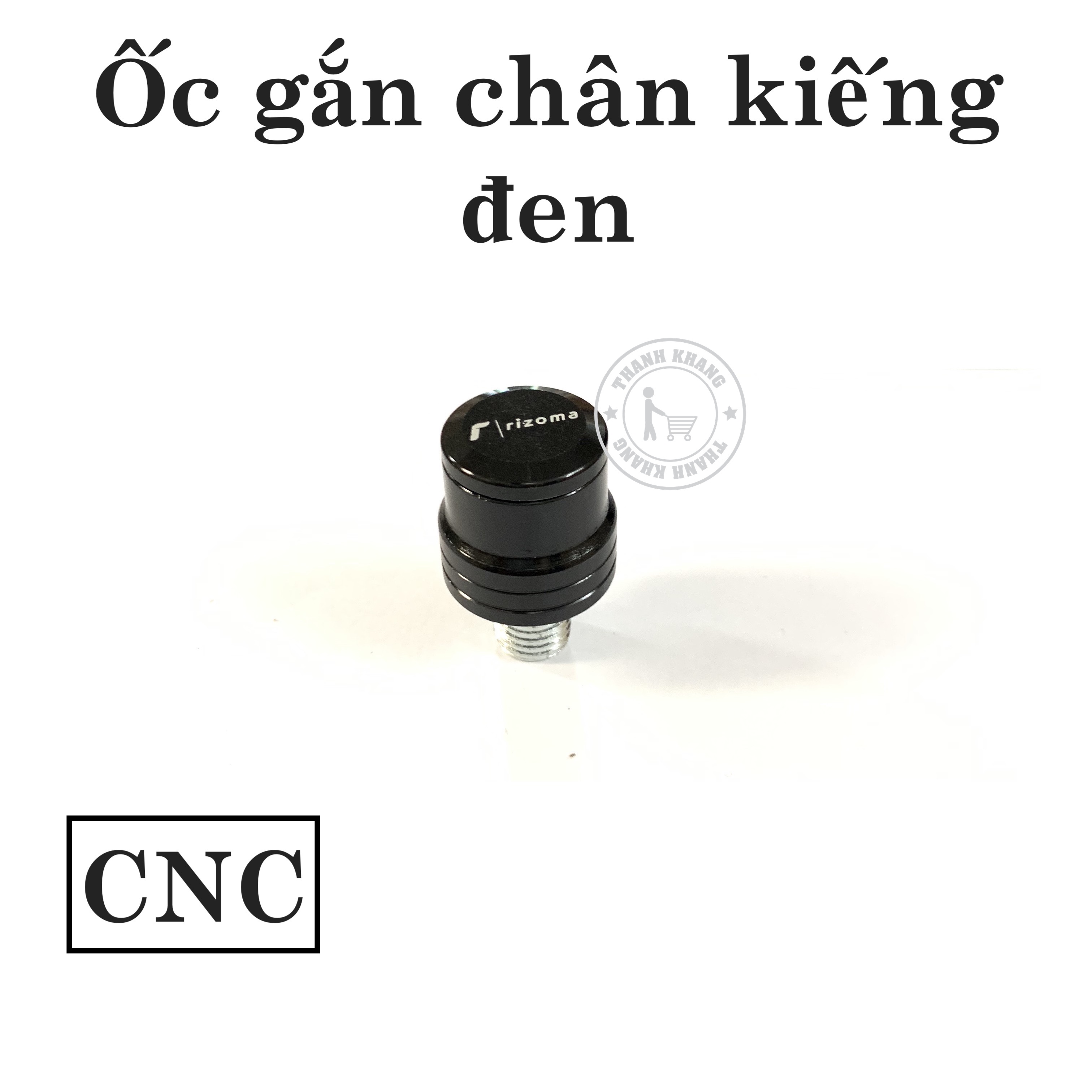 Ốc gắn chân kính chiếu hậu răng xuôi 10ly HONDA nhôm cnc thanh khang