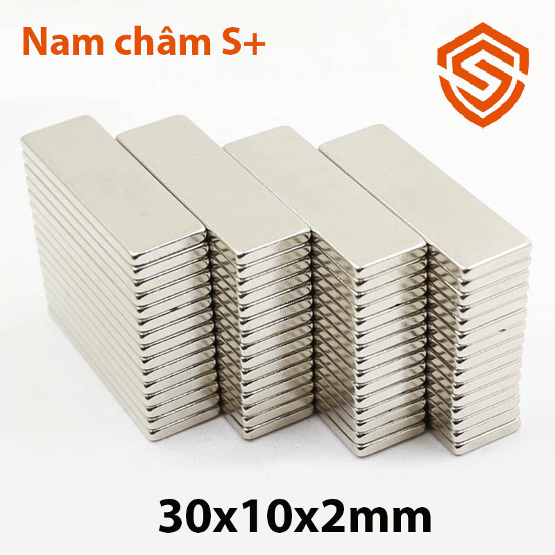 Nam châm đất hiếm 30x10x2/3/5/10mm siêu từ tính