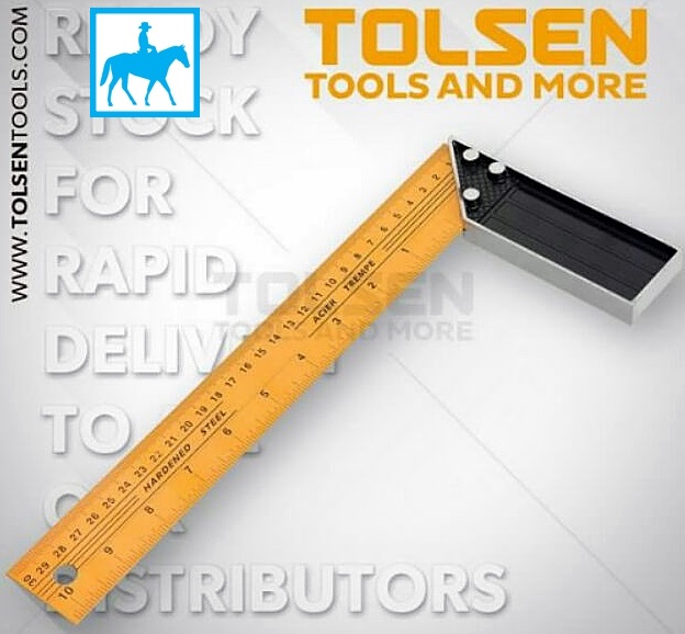 Thước ke thước đo góc vuông 300mm 12inch tolsen 35081