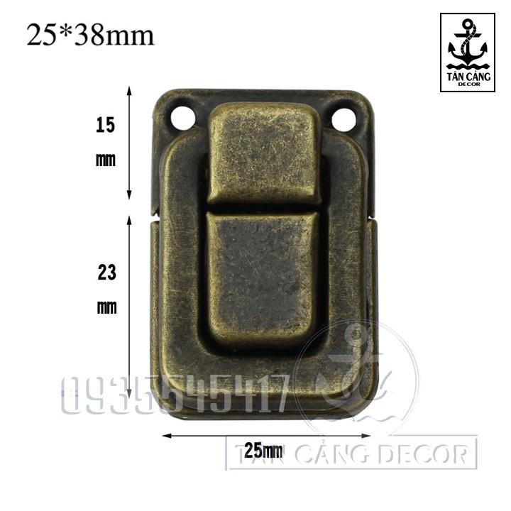 2 khóa hộp đơn cổ điển size lớn 36 – kt:3.8cm