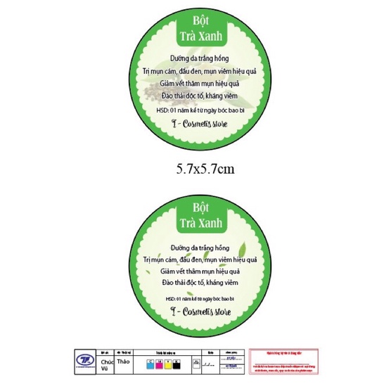 10 tem bột trà xanh
