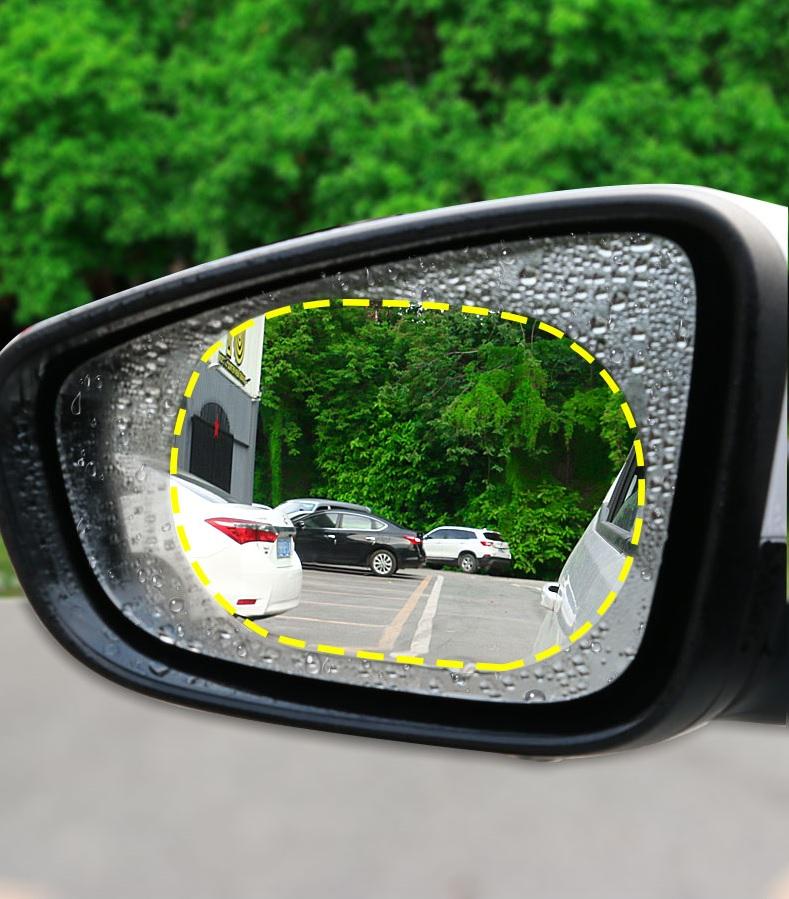 Combo 2 Miếng Dán Chống Nước Cho Gương Chiếu Hậu Hình Bầu Dục Chống bám nước mưa gương hậu giúp gương ko đọng nước dễ quan sát khi trời mưa giảm tai nạn