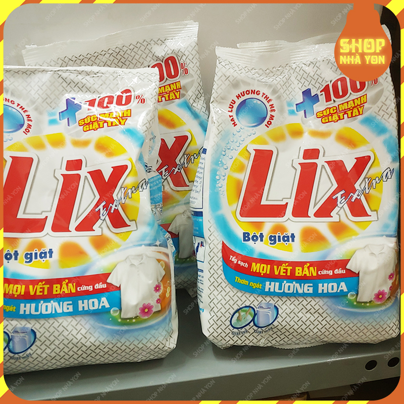 Bột Giặt Lix Extra Xà Bông Giặt Đồ Hương Hoa 560g