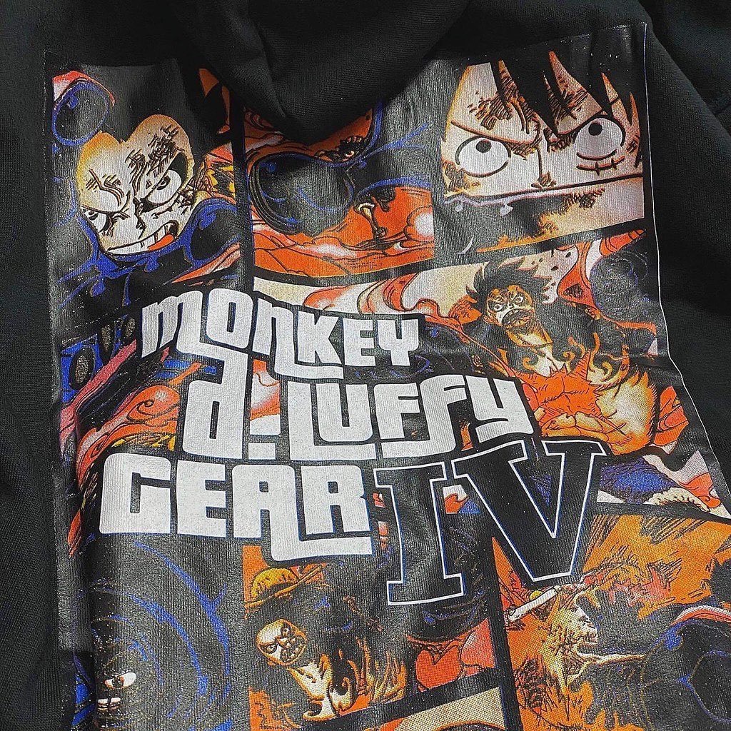 [HCM]ÁO KHOÁC NỈ LUFFY GEAR 4 UNISEX