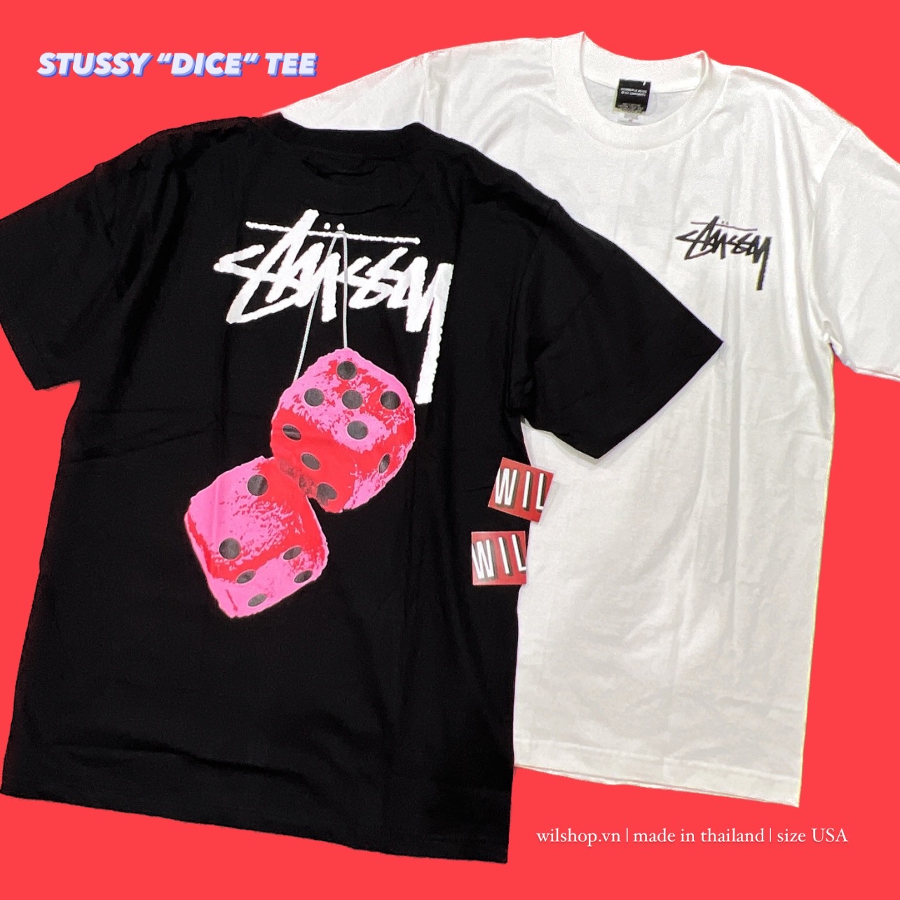 (M, L, XL) ÁO STUSSY - ÁO UNISEX SIZE USA