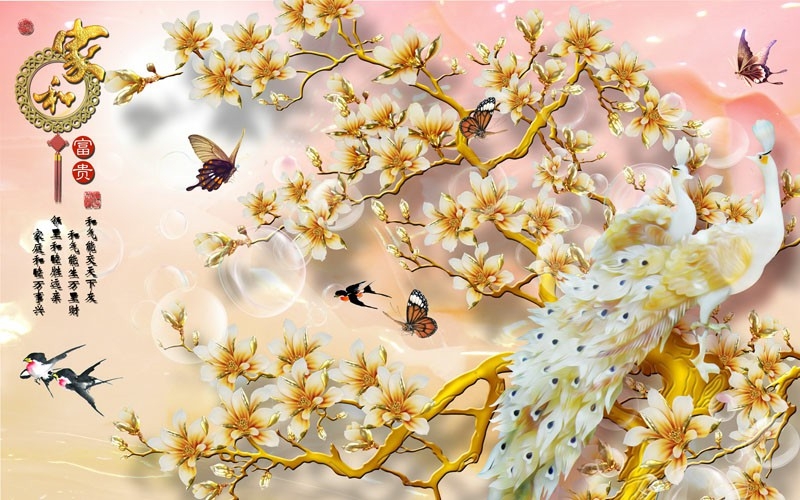 Tranh chim công: Bức tranh chim công đầy màu sắc và sống động này sẽ đưa bạn vào thế giới tự nhiên hoang dã tuyệt đẹp. Hãy tìm hiểu các chi tiết trên bức tranh và ngắm nhìn sự tỉ mỉ trong từng nét vẽ của nghệ sĩ.