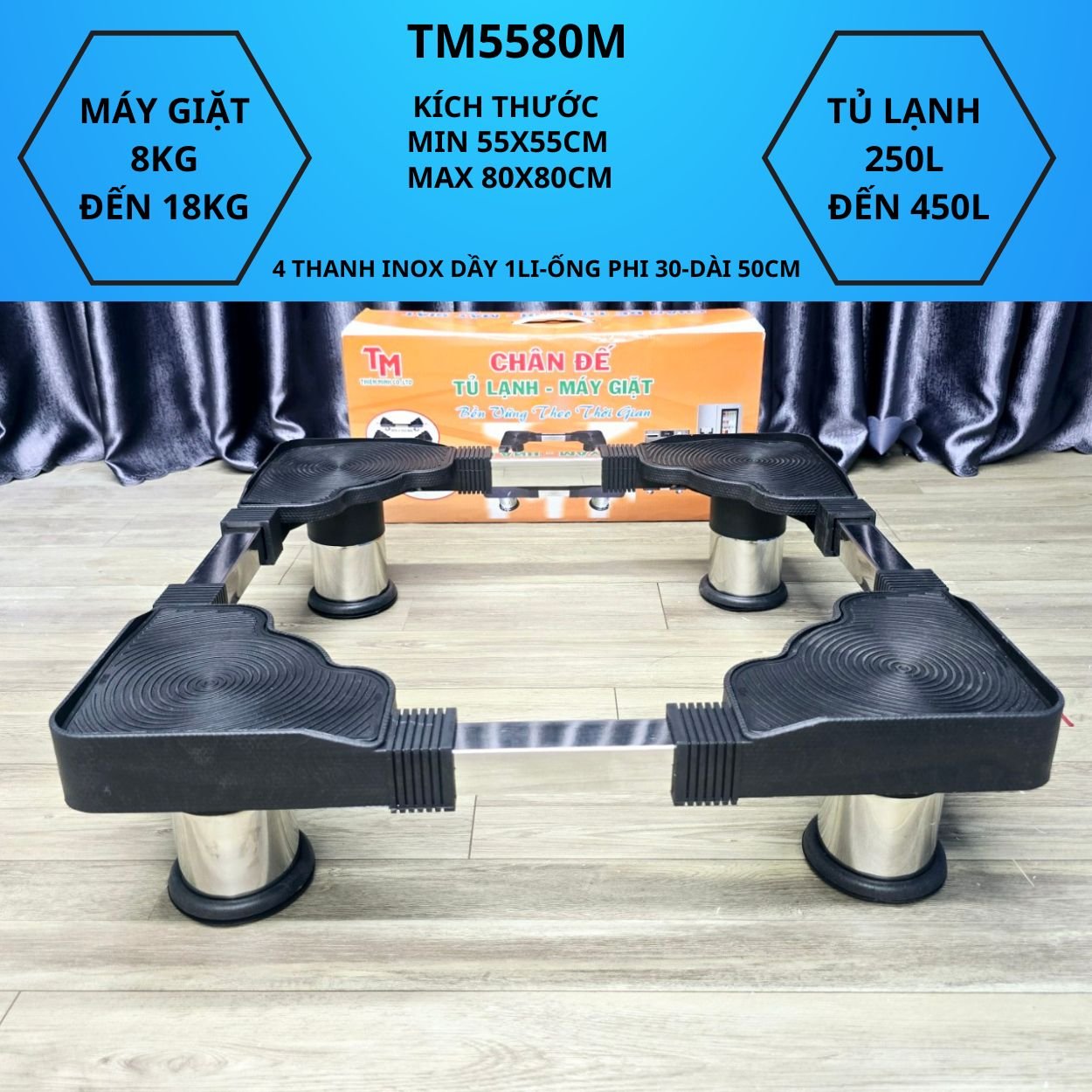 Chân kê tủ lạnh - máy giặt