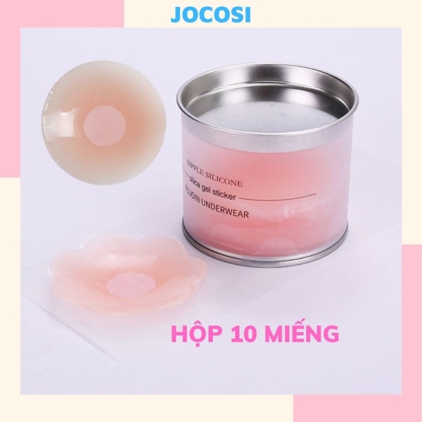 ☎   Miếng dán ngực ti silicon dán ti Hộp 5 cặp sử dụng nhiều lần JOCOSI H02 306 nhập khẩu