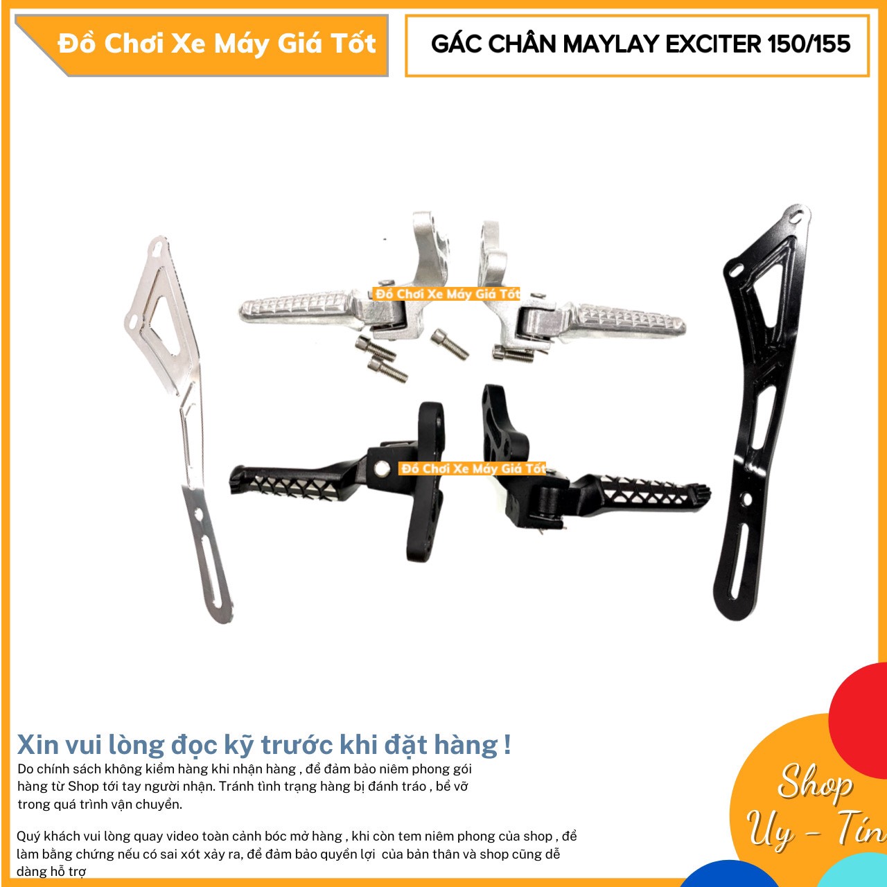 GÁC CHÂN MALAY CHO EXCITER 150 - EXCITER 155 VVA