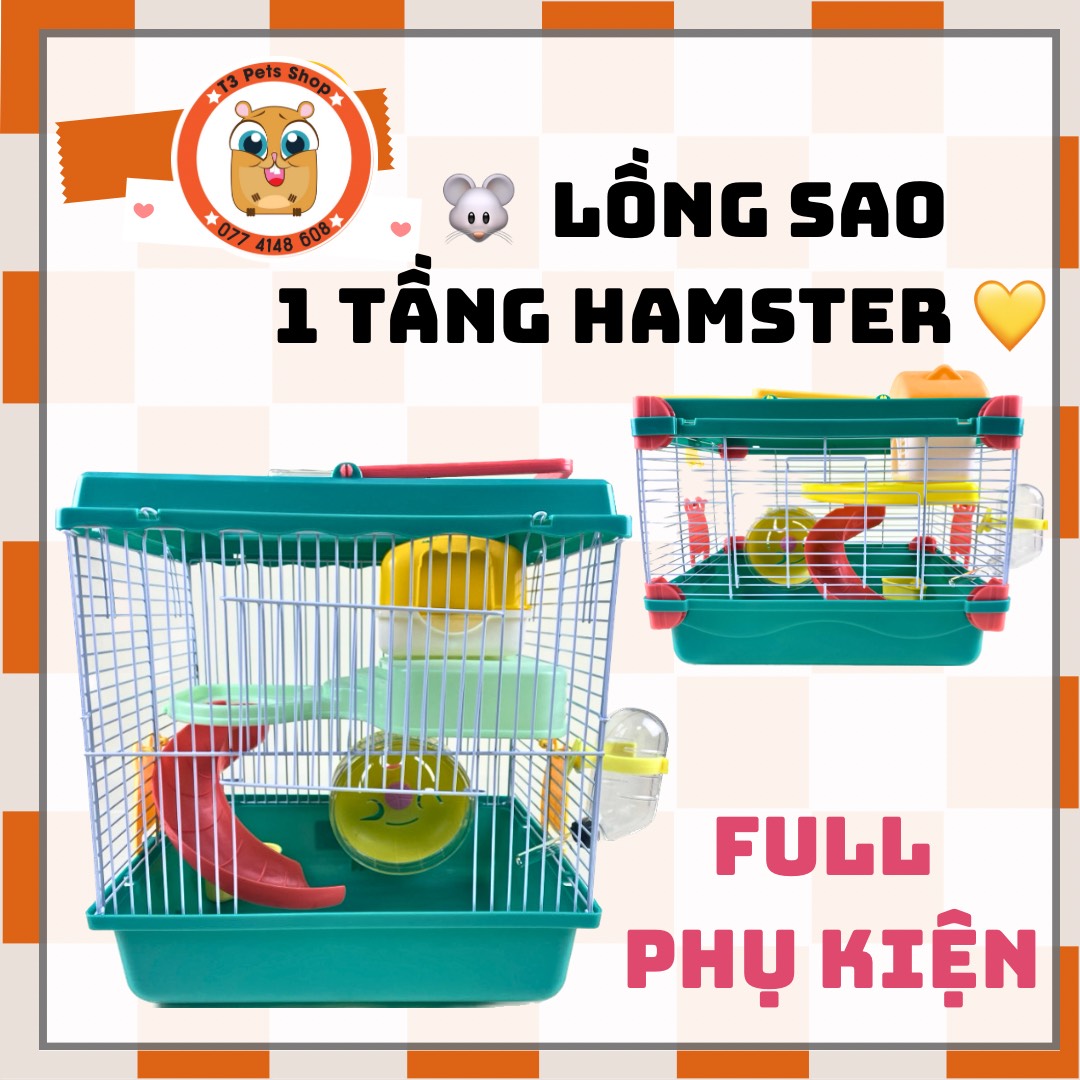Lồng sao 1 tầng dành cho hamster - T3 PETS SHOP