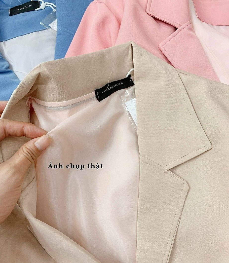 ÁO KHOÁC VEST BLAZER DÁNG DÀI 4 NÚT