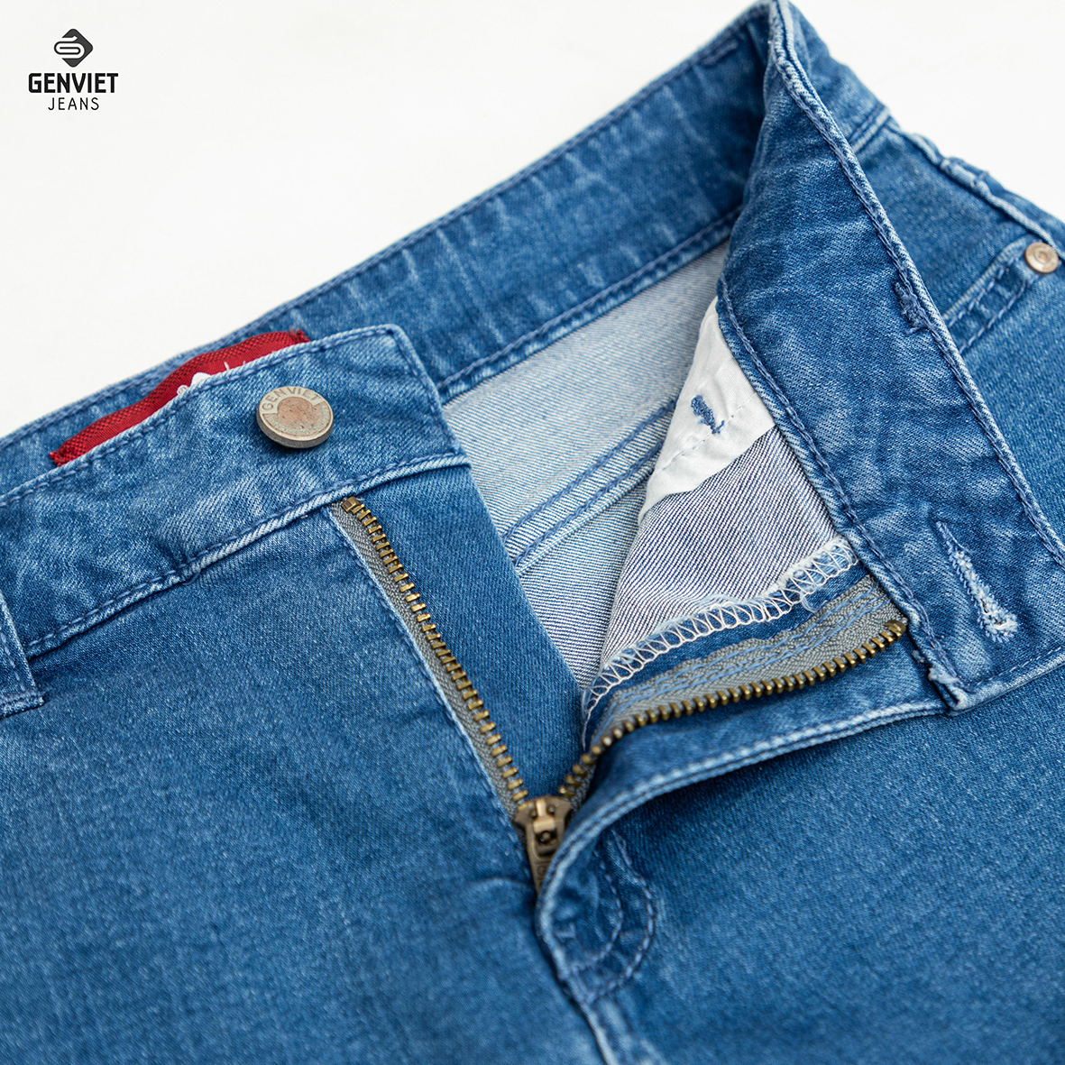 Quần Jeans Dài Nữ Genviet Basic Trơn Đơn Giản DQ109J8128